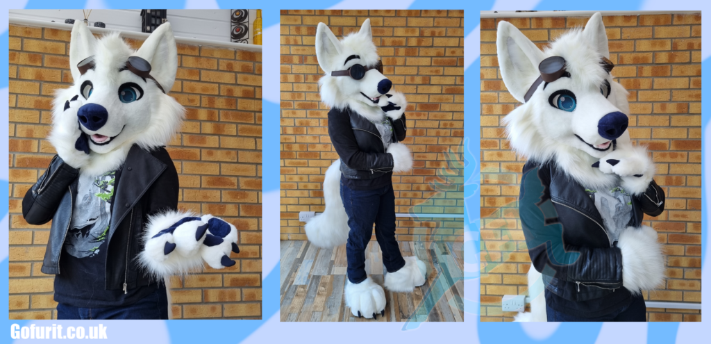 Lupe - White wolf - Partial with arm and leg sleeves (not shown here) 2022